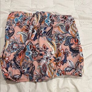 Floral Paisley Print Skirt